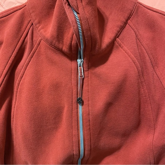 ✨SOLD✨RARE Lululemon Scuba Oversized Full Zip Funnel Neck Cayenne - Picture 5 of 11